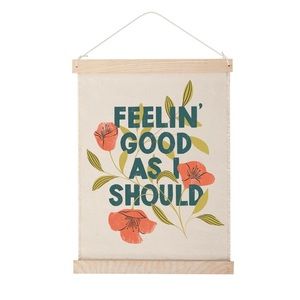 NIB Dylan Mierzwinski Fringe Studio Feelin’ Good Canvas Wall Hanging 11”x14”